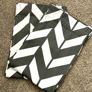 4- Chevron Curtain Panels